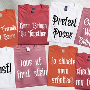 Oktoberfest Shirt, Funny Octoberfest Shirts, Matching Drinking Shirts, German Beer Festival, Leavenworth, Funny Bachelorette Party Shirts