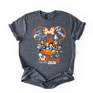 Custom Disney Vacation 2026 Halloween Fall Shirt,Custom Family Disney Tshirt,Disney Trip Matching Halloween Tee,Disneyland Autumn Shirts bild 5
