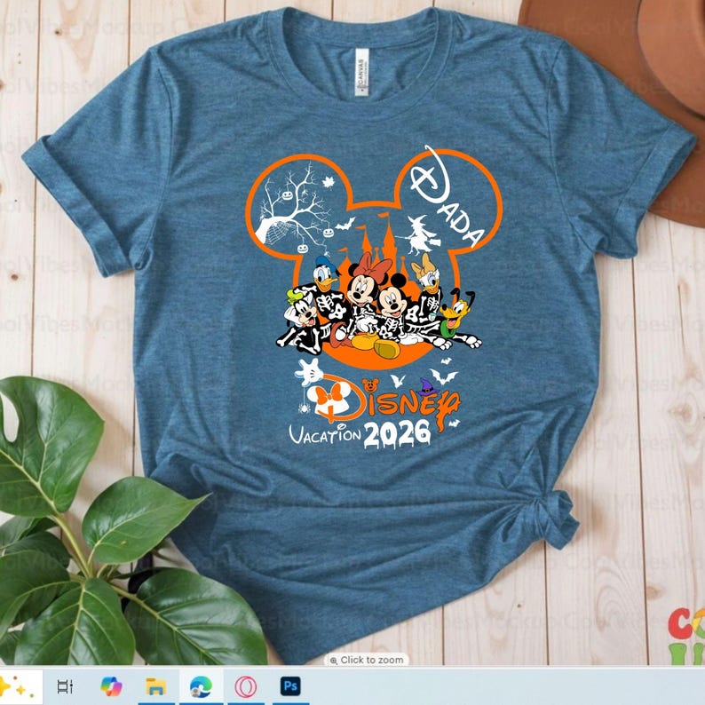 Custom Disney Vacation 2026 Halloween Fall Shirt,Custom Family Disney Tshirt,Disney Trip Matching Halloween Tee,Disneyland Autumn Shirts bild 4