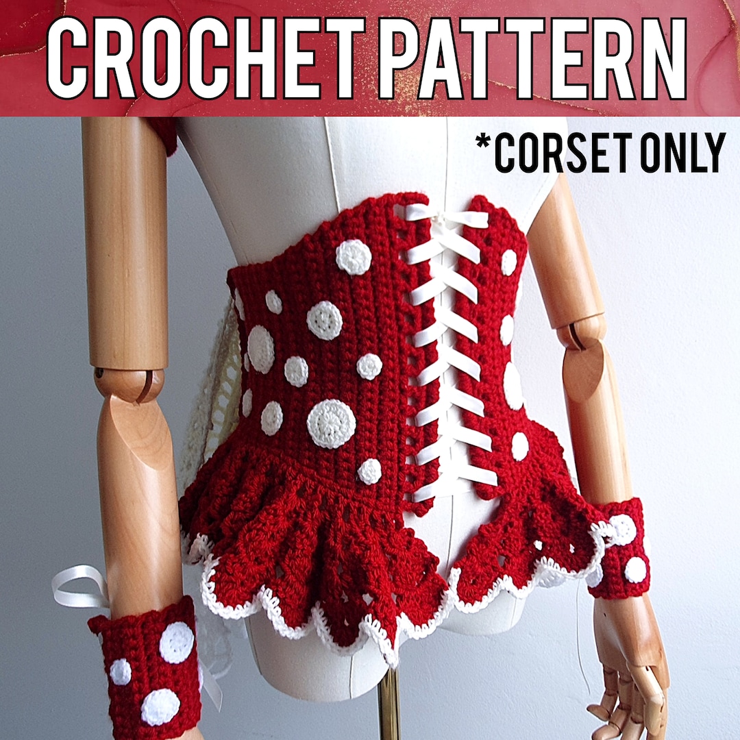 Crochet Marlboro Corset Dress (S/M)