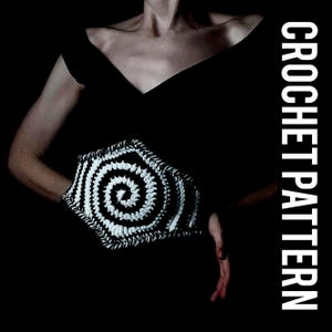 Mesmer Korsettbälte Virkmönster | Nyckfull Underbyst Twisted Spiral Witch Costume