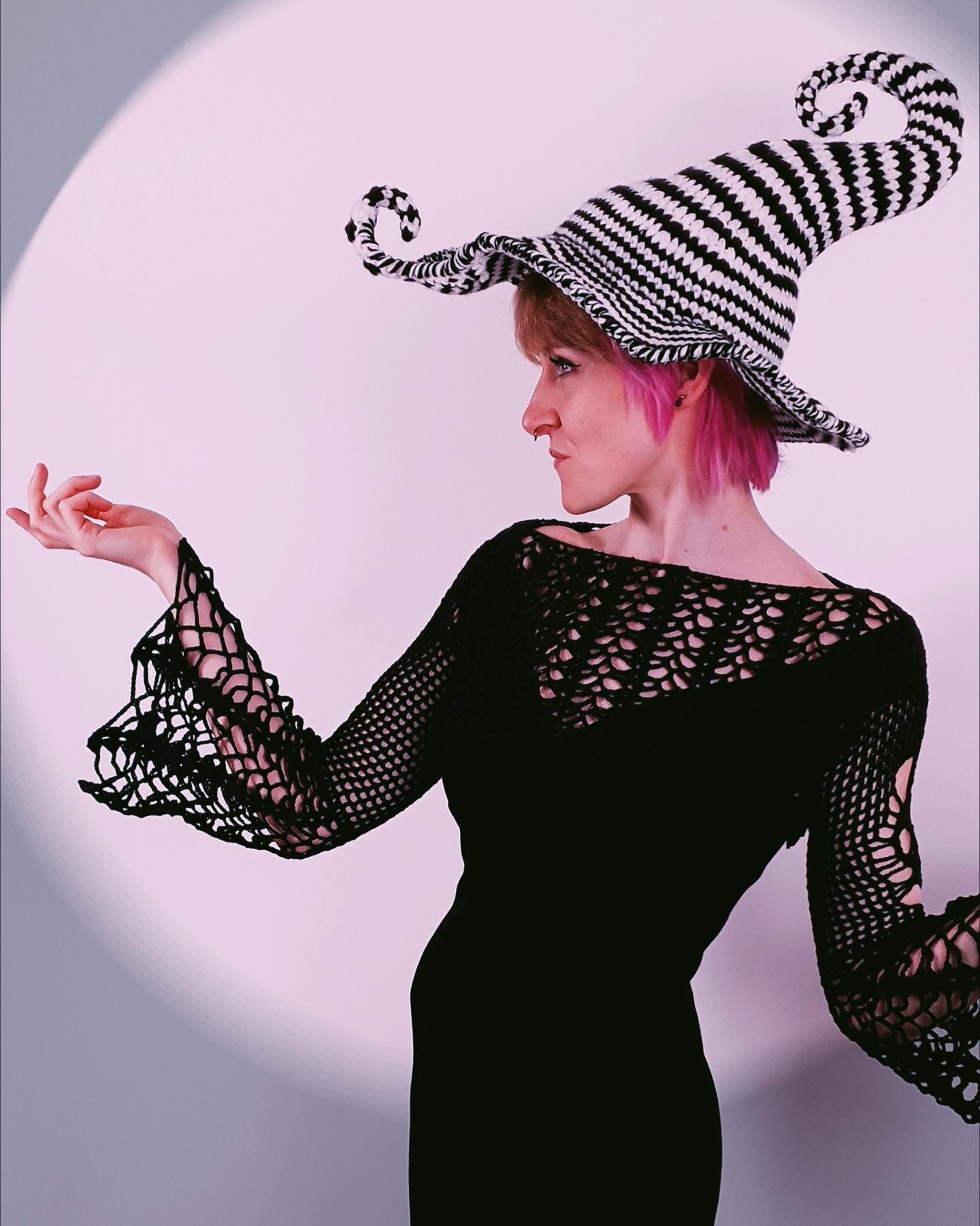 Mesmer Witch Hat Crochet PATTERN | Whimsical Twisted Spiral Wizard