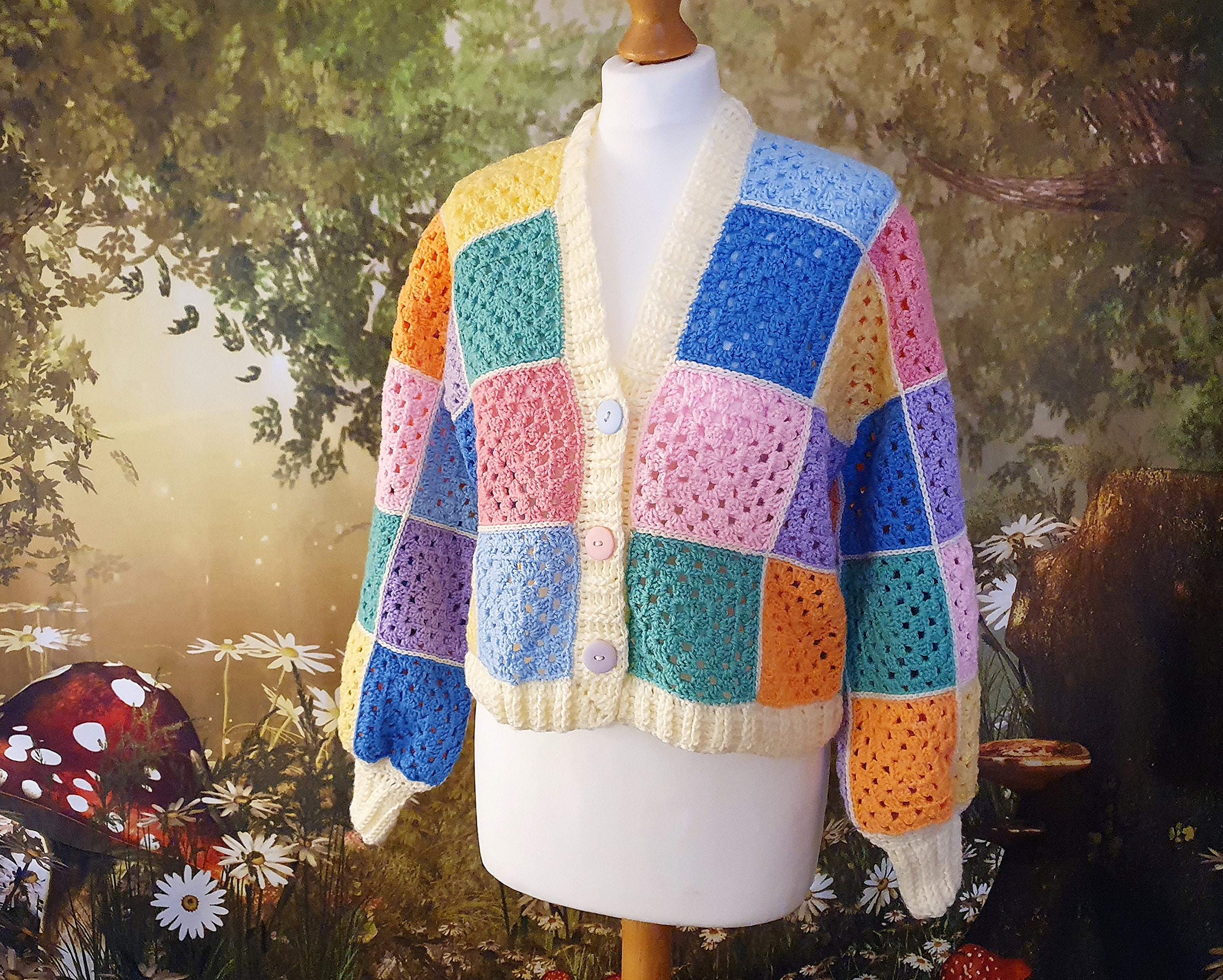Knitted Cardigan Harry Styles Rainbow Cardigan Pattern Knitting