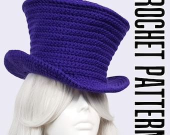 Top Hat Crochet PATTERN | Whimsical Customizable Victorian Costume