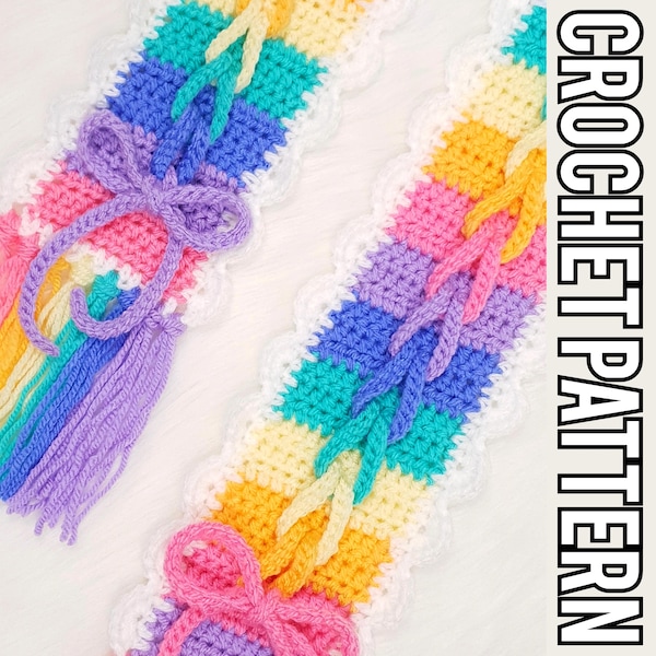 Stim Scarf Crochet PATTERN | Fidget Toy, Fiddle Muff, Sensory Accessory