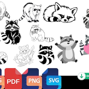 Szop SVG, Szop Clipart, Szop Pliki Cięte, Szop Sylwetka, Uroczy Szop SVG, Podglądający Szop SVG, Zwierzę Cricut, Natychmiastowe Pobieranie