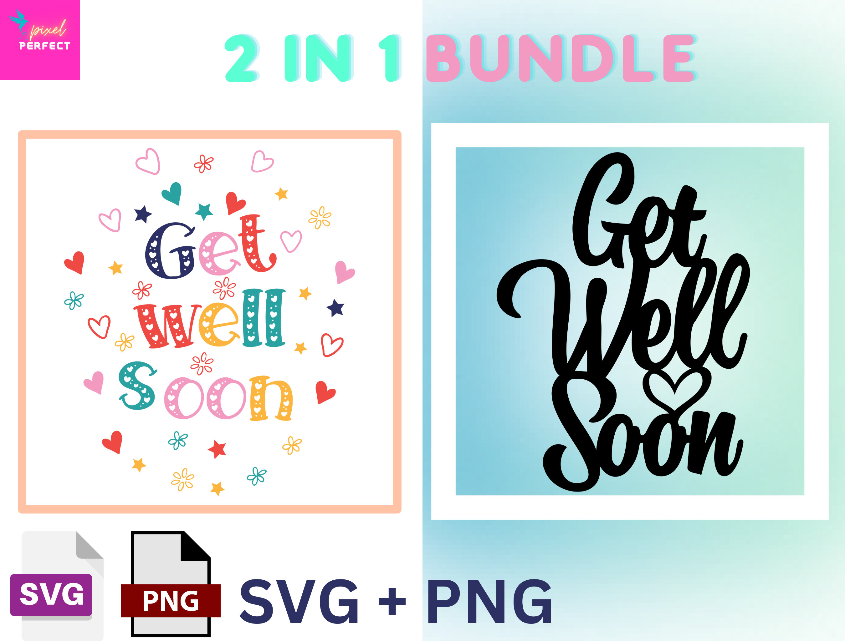 Get Well Soon Svg Png,get Well Mug,get Well Shirt Print,feel Better Soon Svg,get Well Soon Sign