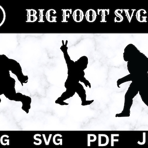 Big foot Svg bundle, monster svg, sasquatch Svg, yeti SVG, walking bigfoot SVG, wild monster SVG