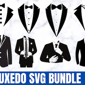 Tuxedo SVG Bundle, Tuxedo SVG, Suit clipart, Suit bundle svg, Tuxedo Clipart, Tuxedo vector,Tuxedo Silhouette ,Tuxedo png