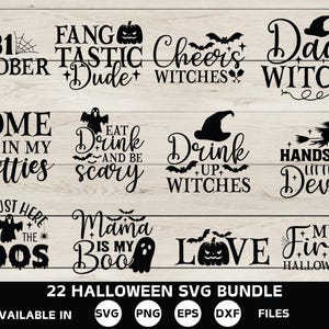 Halloween Svg Bundle | Halloween Bundle | Spooky season shirt svg | Halloween witch ghost svg | Halloween Decor |  Funny Halloween Quotes