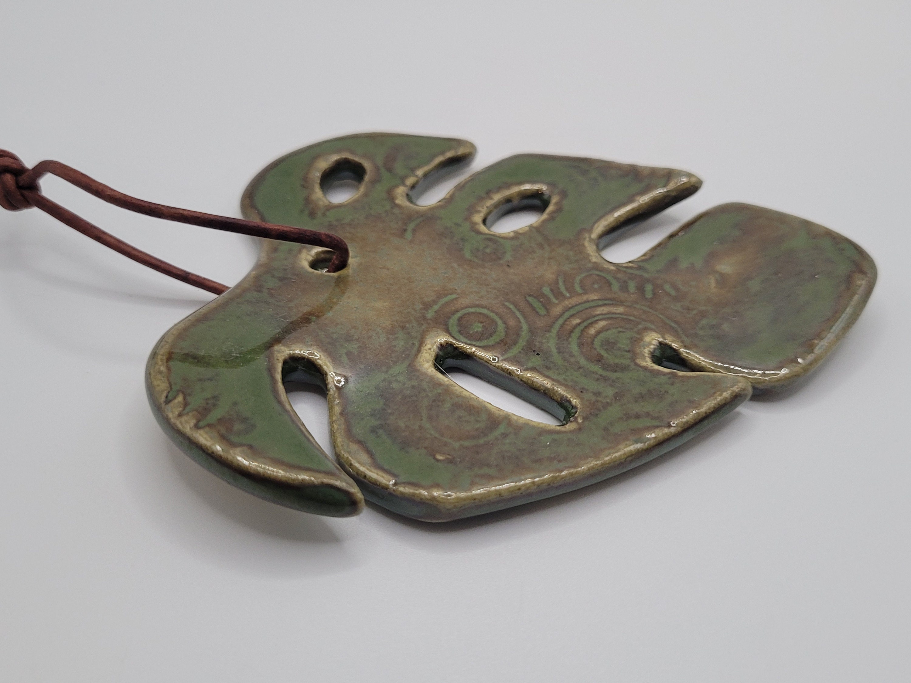 Monstera Leaf Ceramic Dish / Wall Hanging Etsy