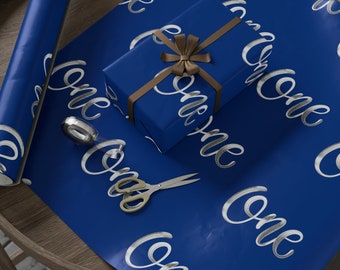 Geschenkpapier zum 1. Geburtstag, Geschenkverpackung für Jungen zum 1. Geburtstag, Geschenkpapier zum ersten Geburtstag, Luxus-Geschenkpapier, Geschenkpapier für den 1. Geburtstag