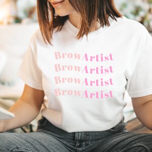 Brow Artist Shirt, brow Technician Shirt, Bomb Ass Eyebrow Artist, Beauty School Grad Gift, Brow Artist Matching Shirts, Brow Tech Gift