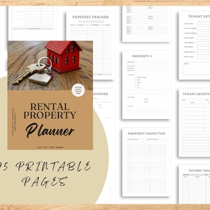 Rental Property Planner | Landlord Management Printable | Income, Expenses & Tenant Tracker PDF
