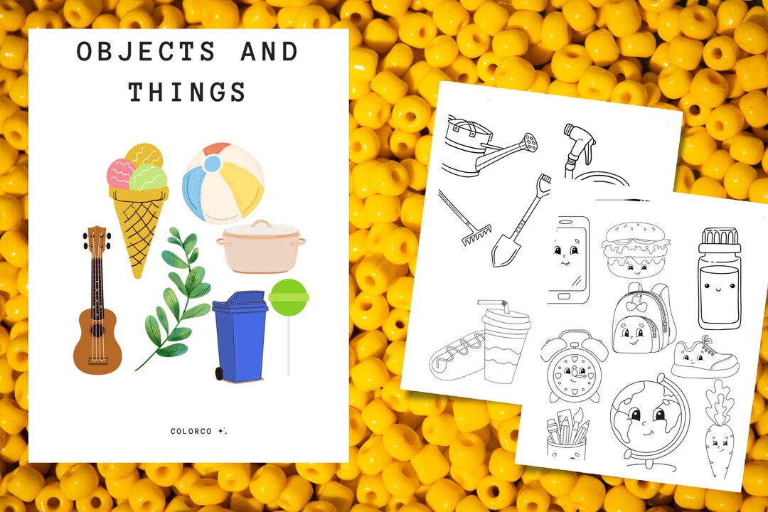 20 Printable Coloring Pages for Kids, Objects and Things Coloring Pages ...