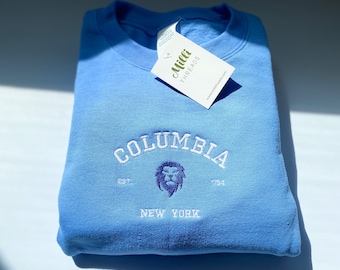 Embroidered Columbia New York Sweatshirt.