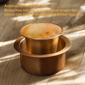 Handmade Brass South Indian Filter Coffee Set | Traditional Coffee Cup Set.