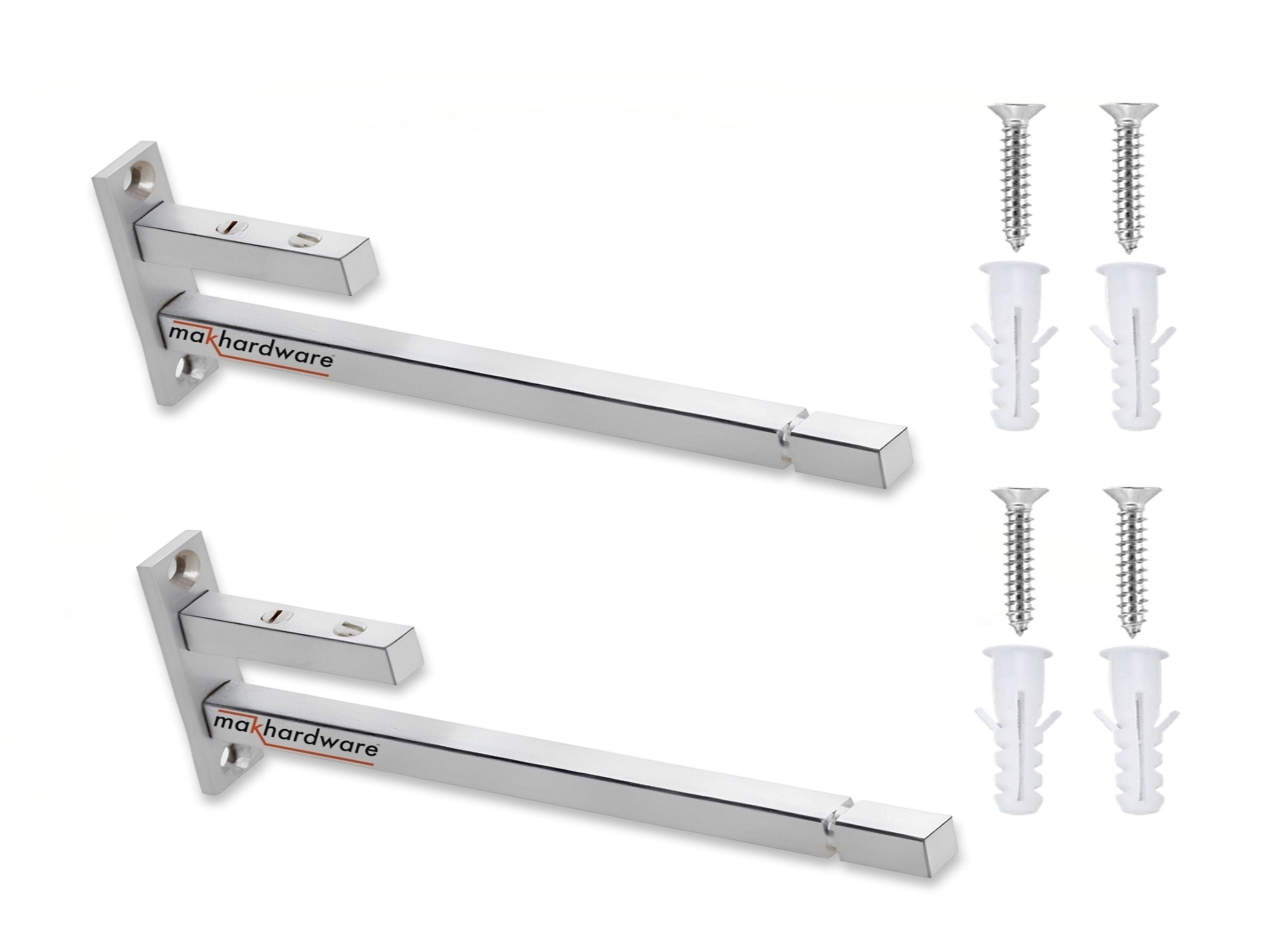 Handmade Stainless Steel F Type Glass Shelf F Bracket Square Adjustable 6mm/ 8 Mm/ 10mm/ 12mm