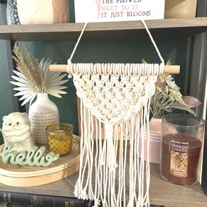 Handmade Macrame Wall Hanging Boho Girls Nursery Wall Decor