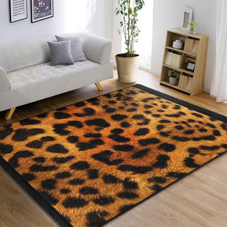 Leopard Print Rug|cheetah Print Rug|animal Pattern Area Carpet|western ...