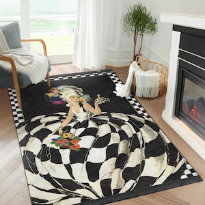 Ballerina Rug|modern Home Carpets|kitchen Rugs|rose Rug|non-slip Rugs ...