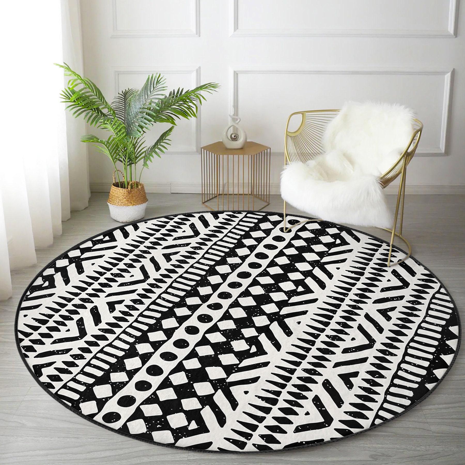 Anti-slip Nordic Area Rugs|washable Dining Room Carpet
