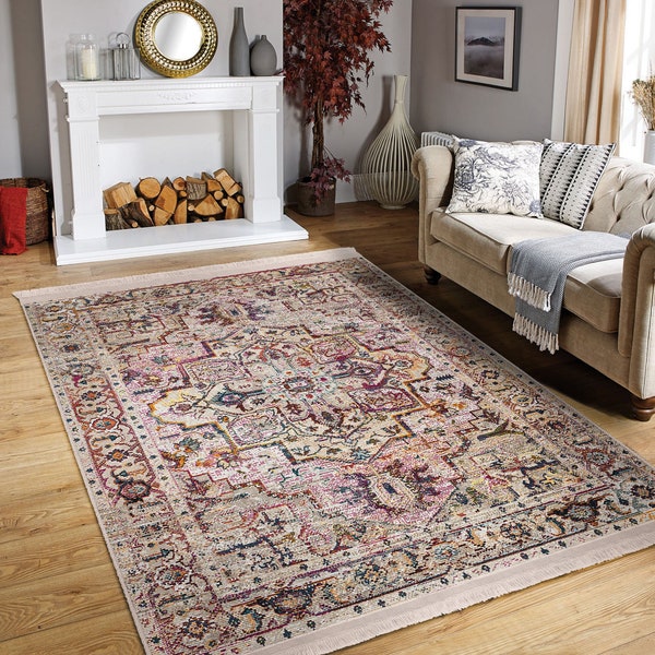 Anti-Rutsch authentischer Teppich|Ethnischer Teppich|Afghanischer Teppich|Vintage Teppiche|Bauernhaus Teppich|Persische Teppiche|Wohnzimmer Teppich|Traditioneller osmanischer Hof Teppich