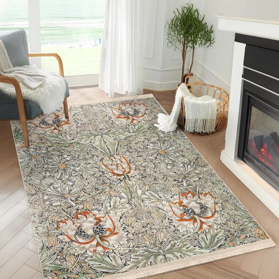 rug.rug 　no2 Floral William Morris Rug|art Rugs|anti-slip Area Rug|washable
