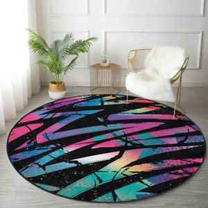 Colorful Exercise Mat|Black Background Yoga Mat|Bestselling Workout Mat|Boho Yoga Mat|Custom Design Meditation Mat|Washable Pilates Mat