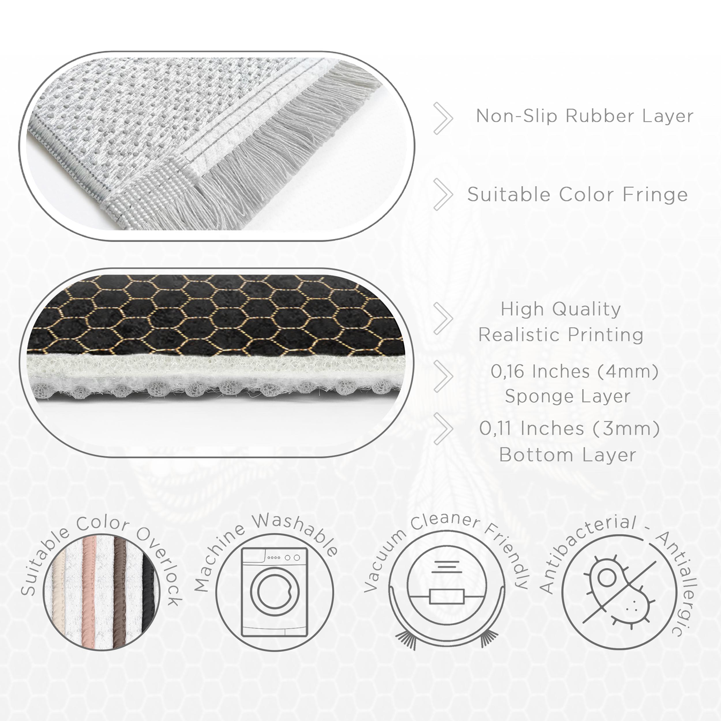 Queen Bee Rug|honeycomb Rug|kitchen Rugs|non-slip Rugs|washable ...