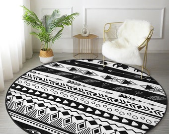 Geometrischer Muster Skandinavischer Teppich|Anti-Rutsch Waschbarer nordischer Stil Wohnzimmer Teppich|Moderne Teppiche|Leicht zu reinigende Teppiche|Bestseller Teppiche