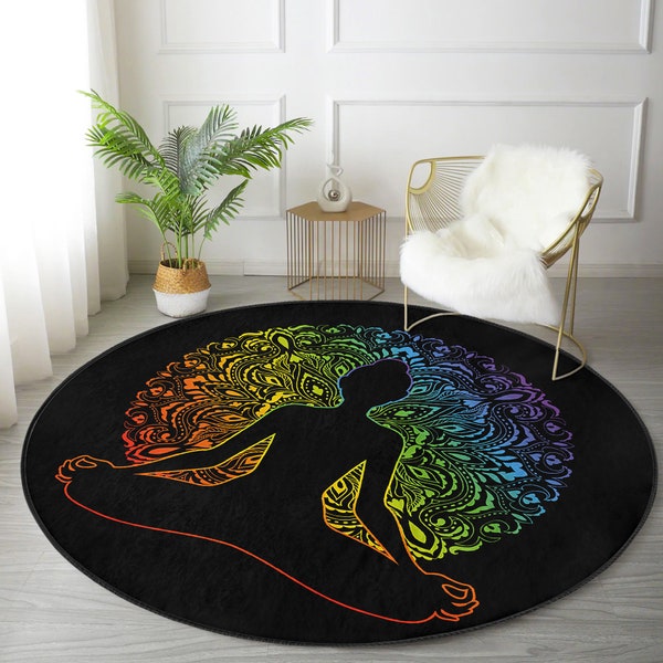 Round Yoga Mat Etsy