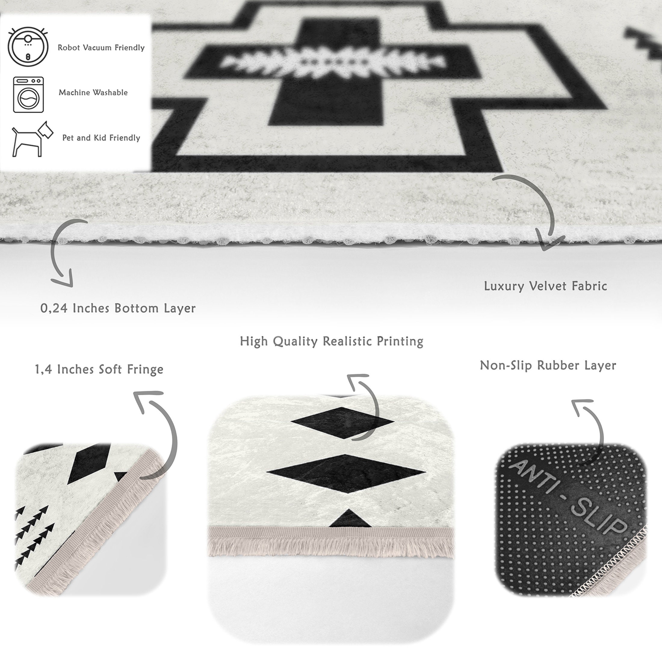 Fedex Rugs Ethnic Print Living Room Rug|authentic Area Rug|southwestern Rug|aztec ...
