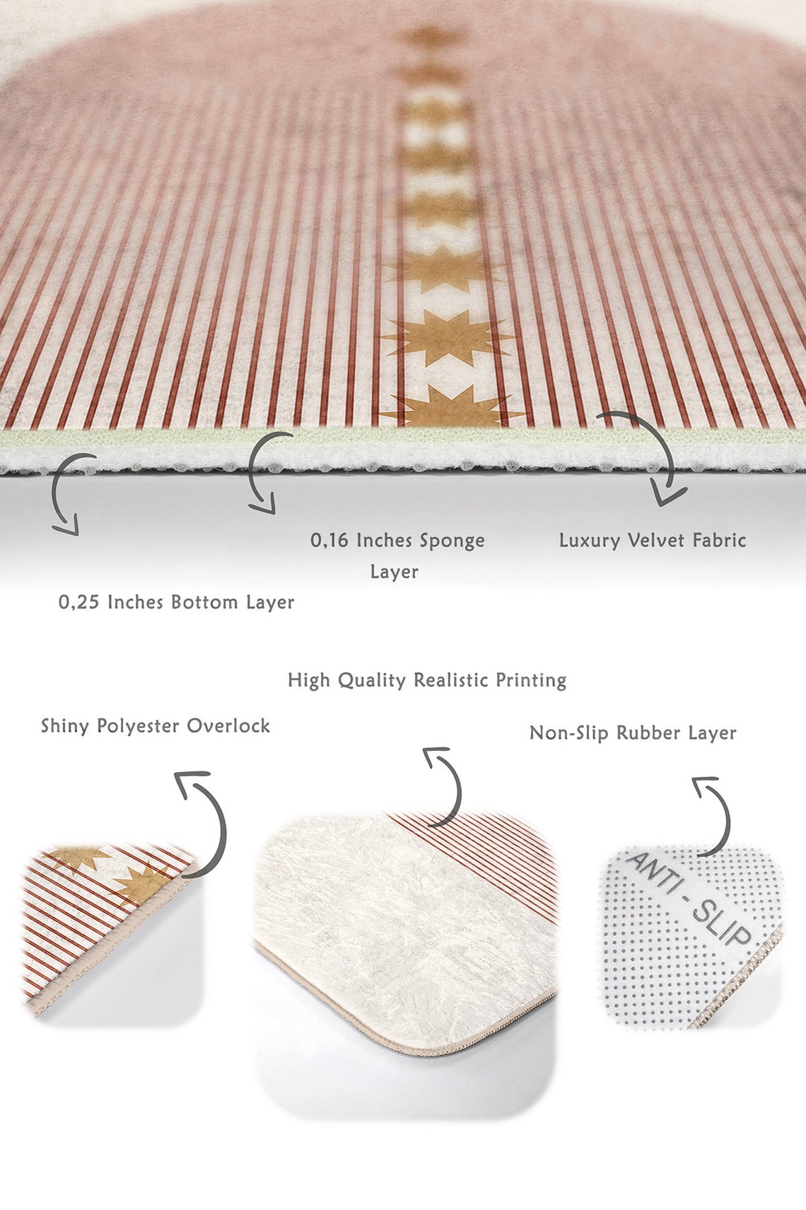 Beige Bath Mat