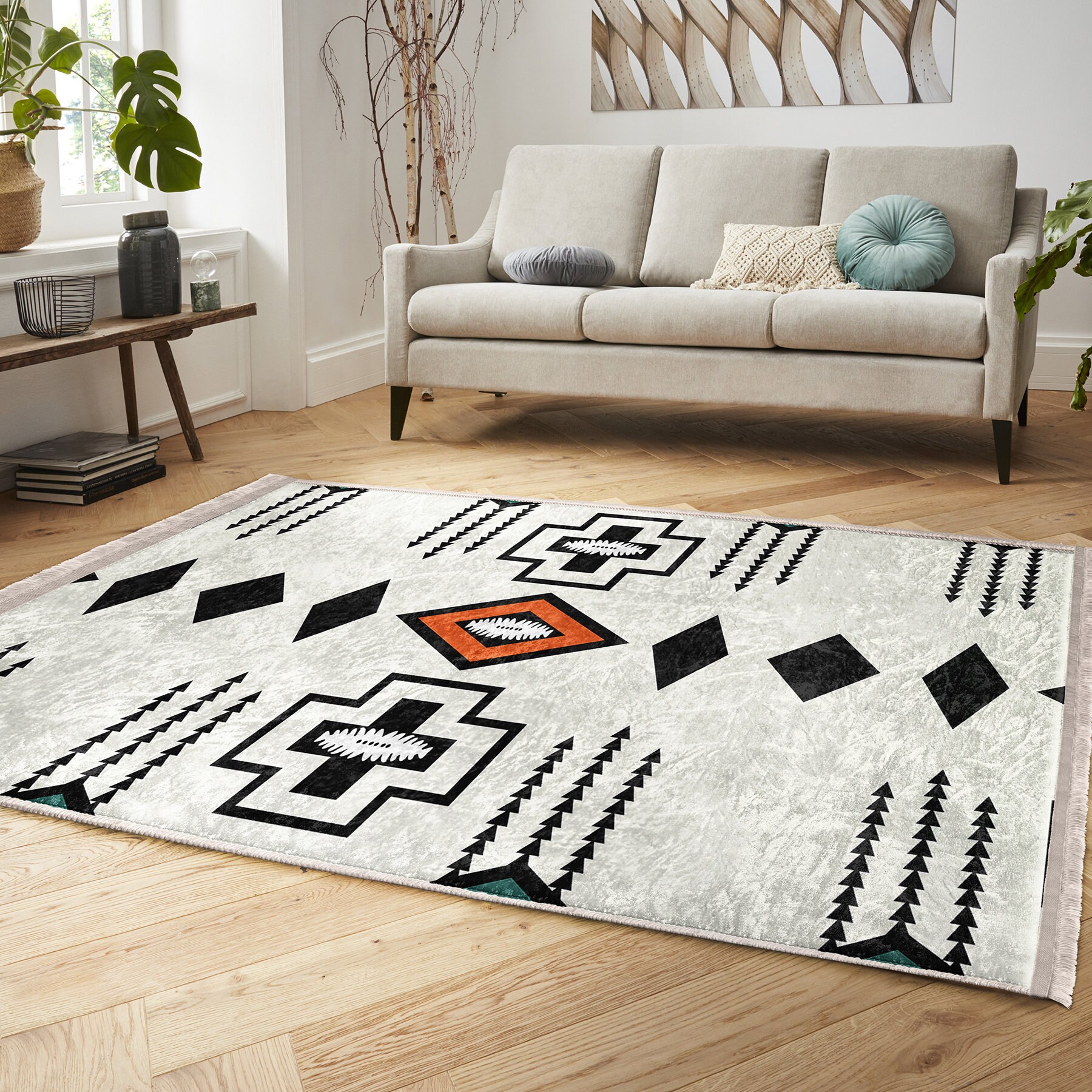 Fedex Rugs Ethnic Print Living Room Rug|authentic Area Rug|southwestern Rug|aztec ...