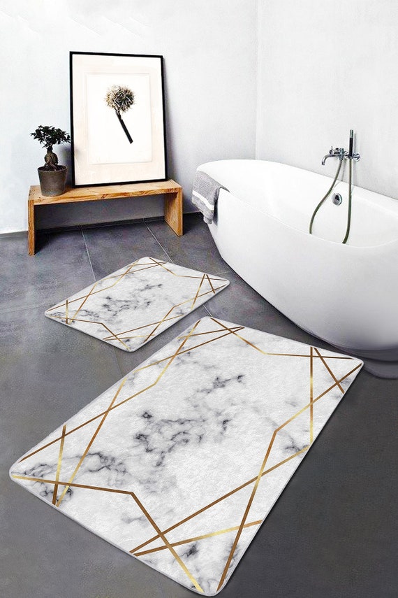 Tappetino Da Bagno A Forma Di L – Memory Foam Morbido E Assorbente, Antiscivolo, Per Docce Quadrate E Angoli, Grigio 80x80x40 Cm