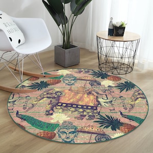 Tappetino da meditazione/Tappetini da yoga lavabili/Tappetini da pilates rotondi/Tappeti per esercizi fatti a mano/Tappetino da yoga dal miglior design personalizzato/Tappetino da allenamento lavabile/Tappeti fatti a mano
