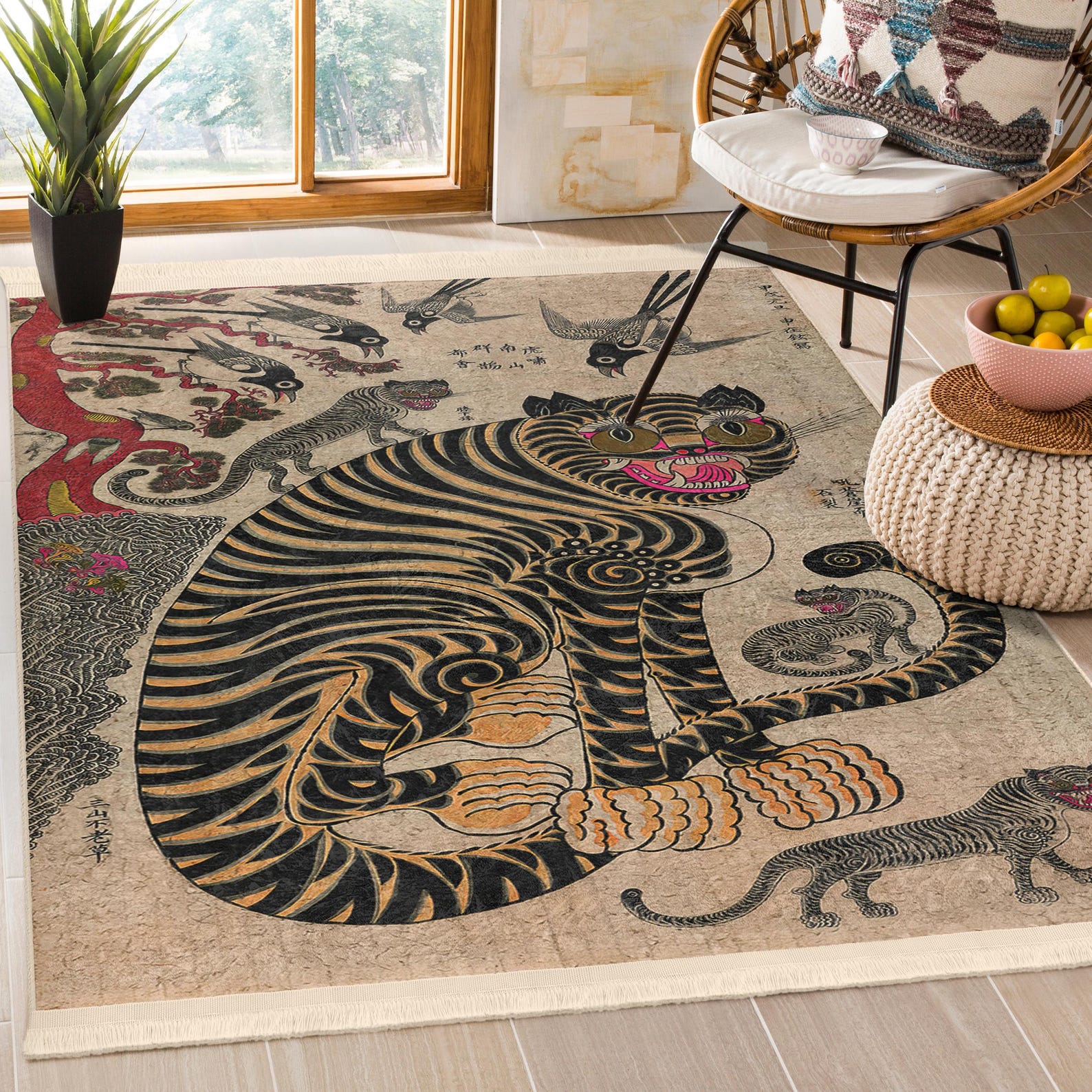 Bengal Tiger Rug|tiger Carpet|animal Pattern Rug|living Room Carpets ...
