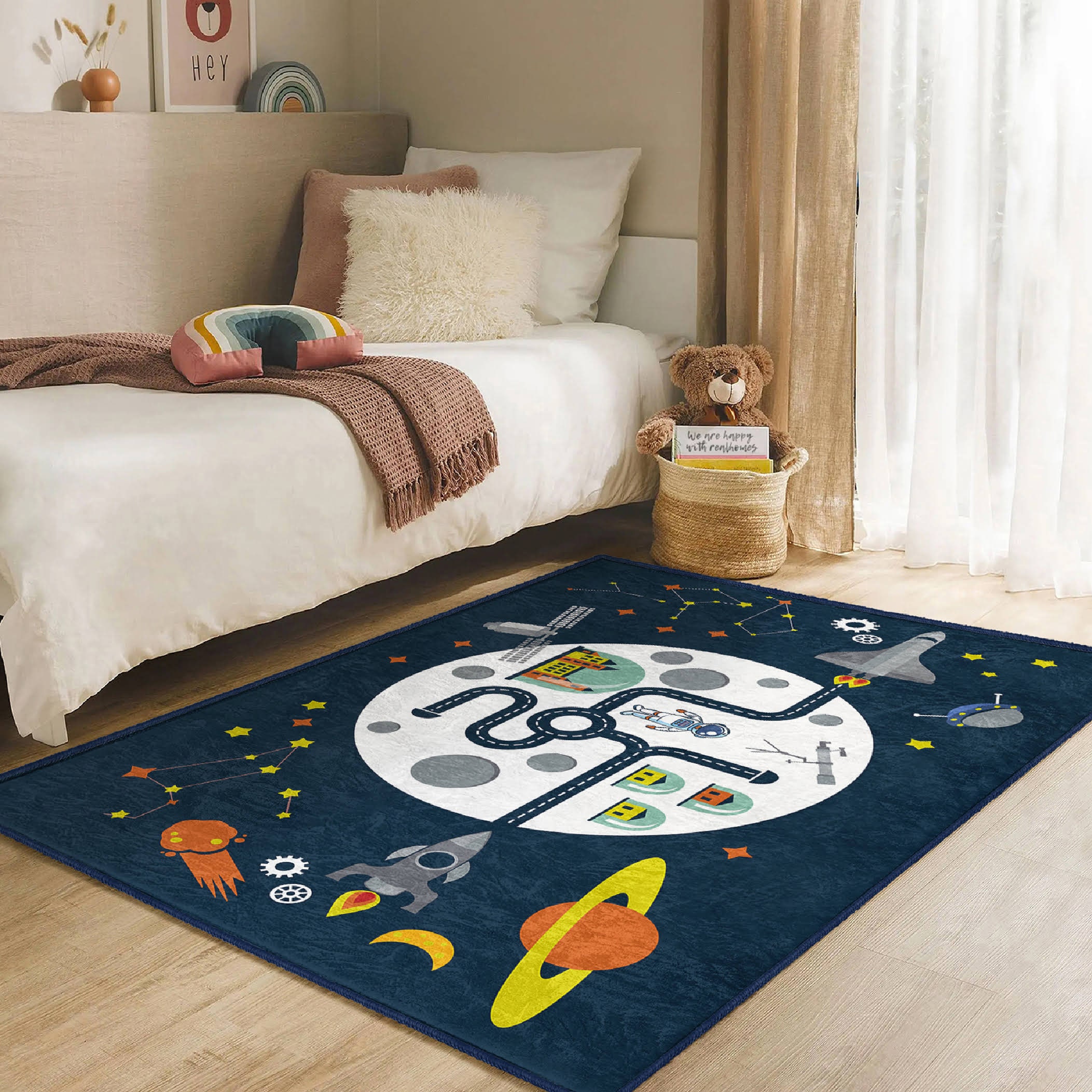 Sacco A Pelo Bambini Cartoon - Tappetino Nanna Portatile 160x60cm - Foto 3