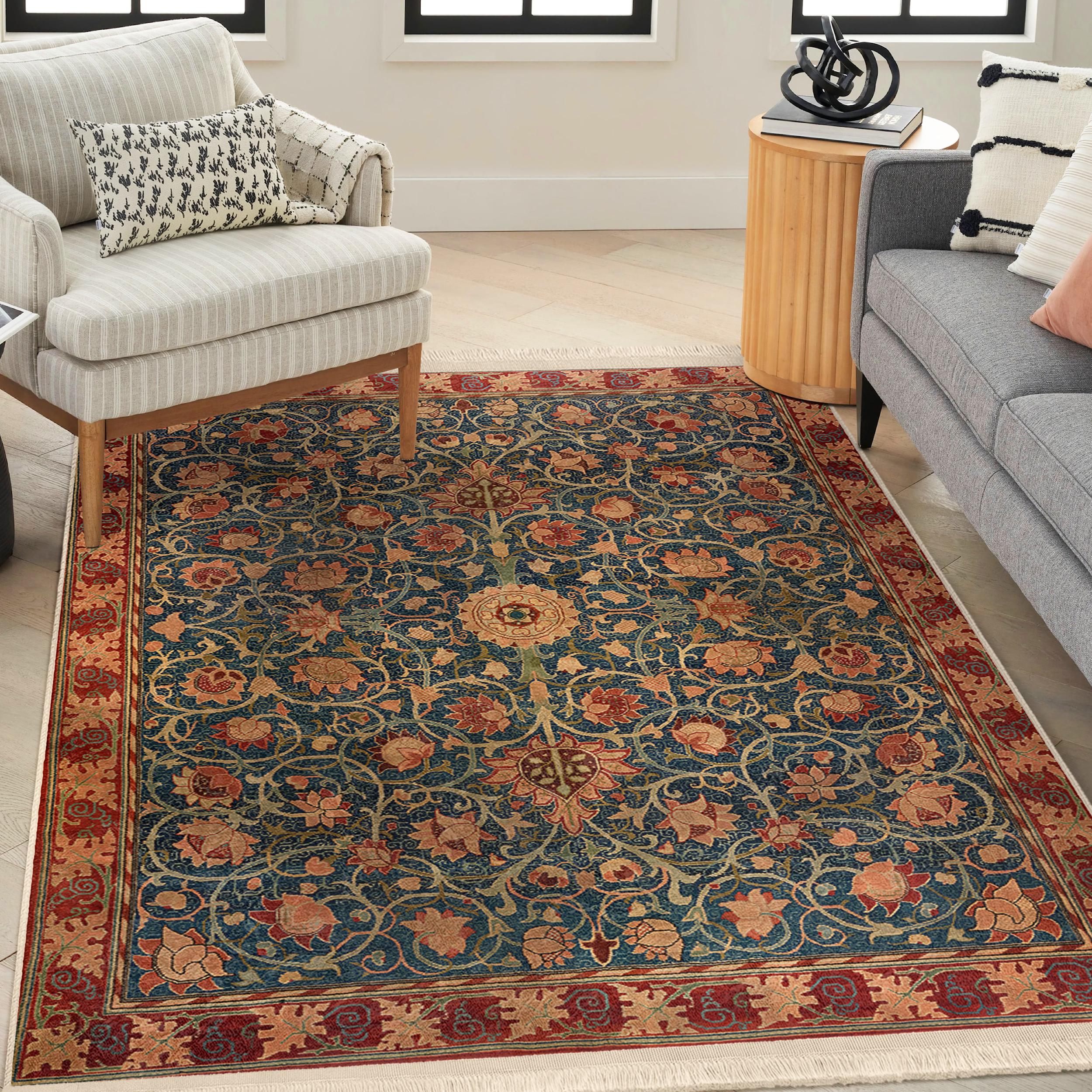 Victorian Rug|william Morris Rugs|washable Rectangle Carpet ...