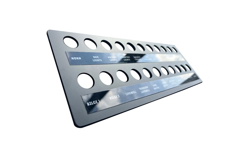 Custom Boat Panel, Backlit Panel, Dash Panel, Switch Panel, Acrylic Panel, Acrylic Sign, Marine