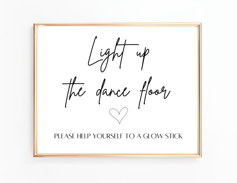 Light up the Dance Floor Sign Etsy