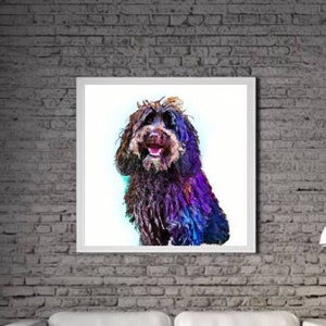 Modernes Cockapoo DRUCKBARE KUNST Cockapoo Poster Download Cockapoo Poster Tier Leben Geschenk Tiere Wand Dekor Tier Malerei Bunt