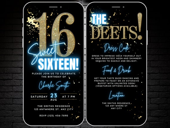 white christmas dresses A Night Under the Stars Sweet 16 Invitation