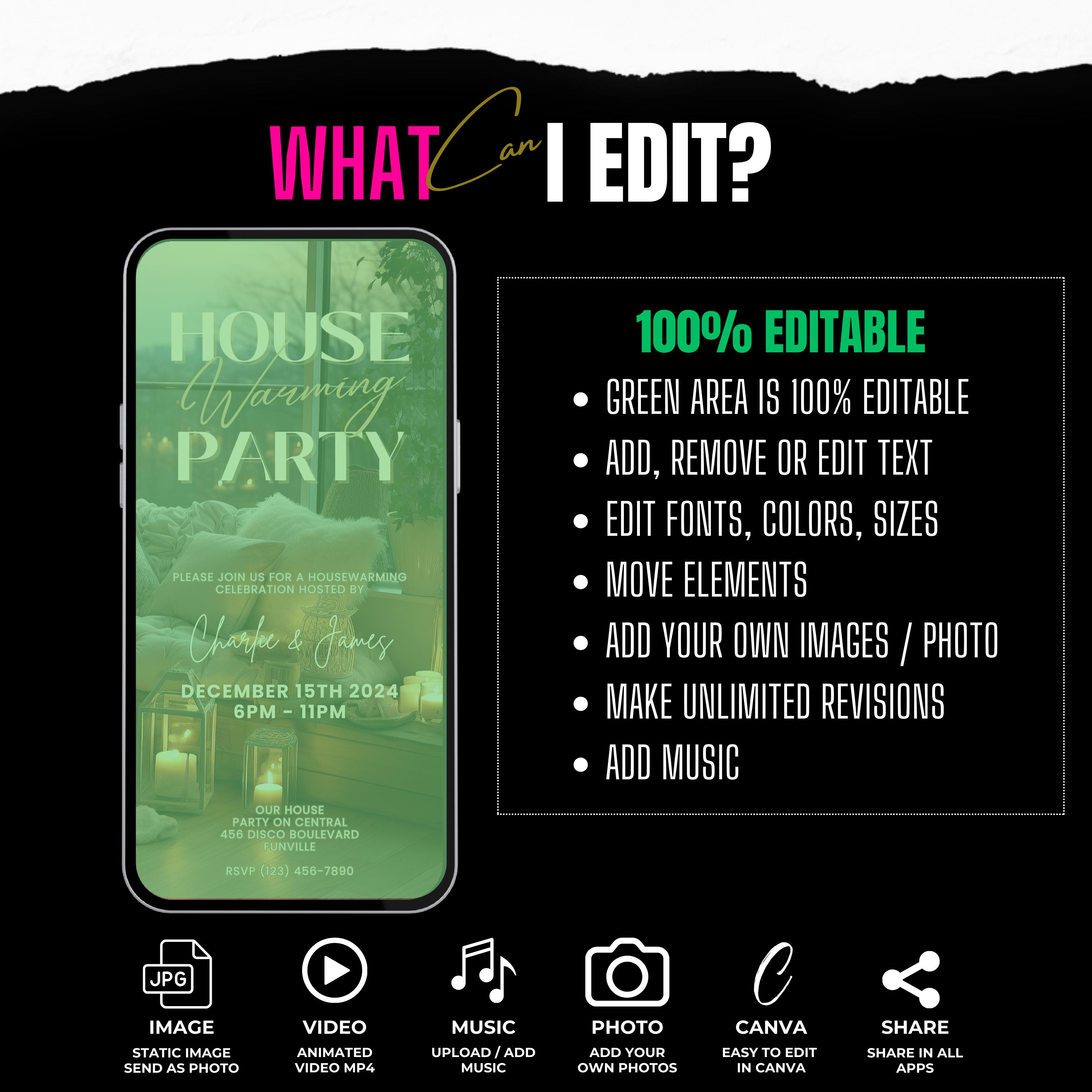 Housewarming Party Invitation Digital Animated House Warming Invite ...