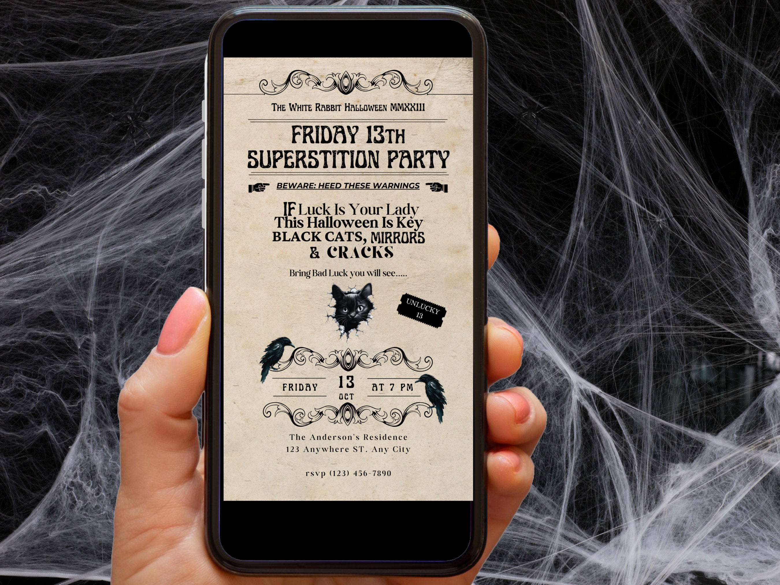 Throw a Superstition Party for Halloween or Friday the 13th