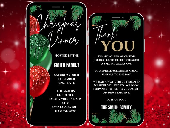 Christmas dinner invites deals