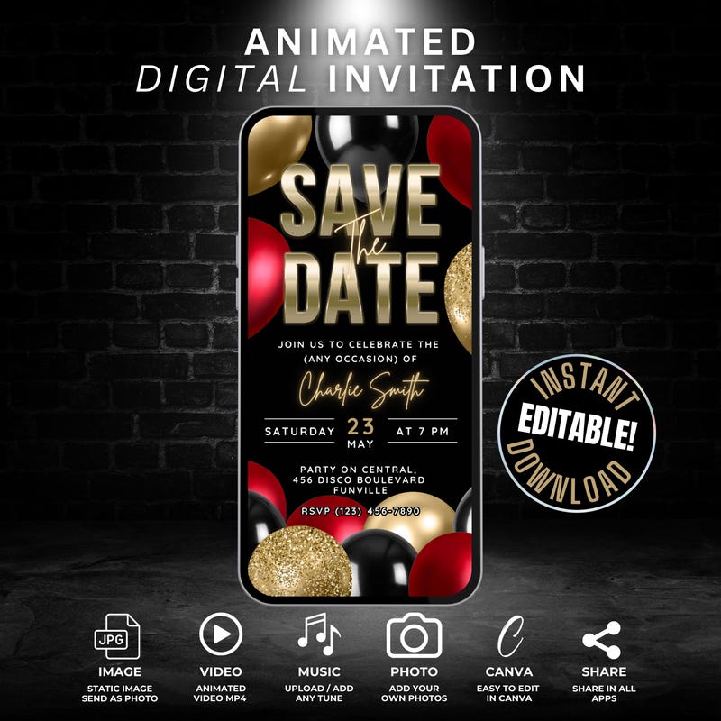 Save the Date Balloon - Etsy