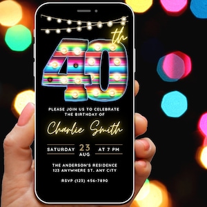 Tekstbericht 40e verjaardag uitnodiging digitale uitnodiging voor haar vrouwen 40e verjaardag uitnodigen sjabloon Mexicaanse Fiesta Party 40 Serape eCard Evite