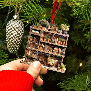 Christmas Book Tree Ornament, Book Store Ornament, Gift for Book Lovers ...